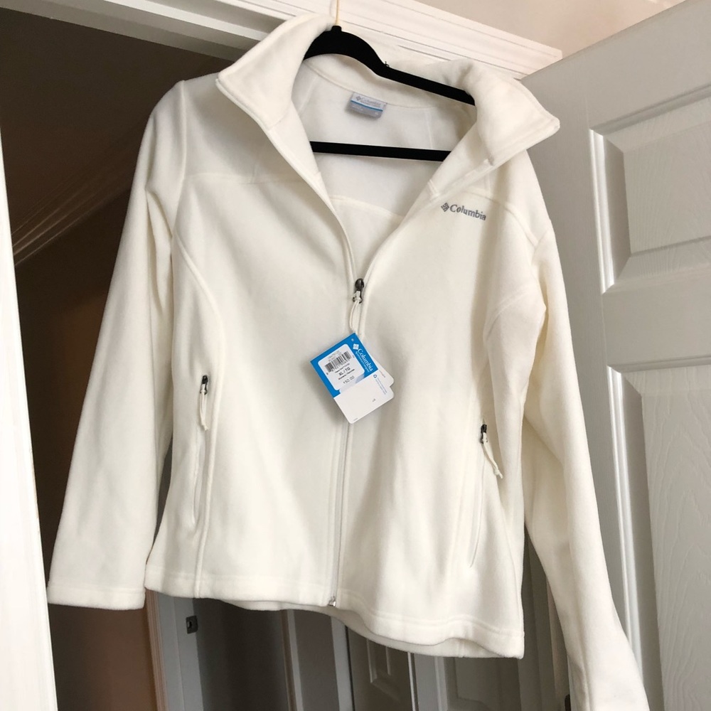 Columbia white fleece